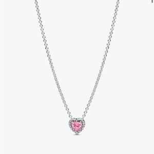 Pandora Pink Elevated Heart Necklace
Sterling silver